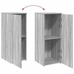 vidaXL Armoire de rangement sonoma gris 40x45x103 5 cm bois ingénierie