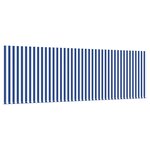 vidaXL Auvent Rétractable Rayé Bleu et blanc 350 x 200 cm Tissu  métal