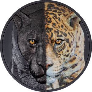 Monnaie JAGUAR Day and Night 3 Oz Argent 20$ Palau 2023
