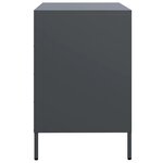 vidaXL Buffet anthracite 68x39x58 5 cm acier laminé à froid