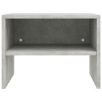 vidaXL Table de chevet Gris béton 40x30x30 cm Bois ingénierie