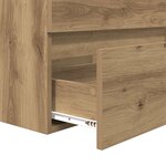 vidaXL Ensemble de mobilier de salle de bain 3 Pièces Chêne artisanal