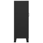vidaXL Coffre de rangement industriel Noir 70x40x115 cm Métal