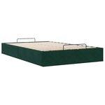 vidaXL Cadre de lit ottoman sans matelas vert foncé 120x190 cm velours