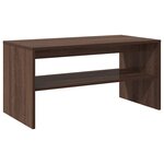 vidaXL Meuble TV chêne marron 80x40x40 cm bois d'ingénierie