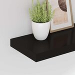 vidaXL Étagère murale flottante noir 50x23x3 8 cm MDF