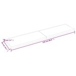 vidaXL Étagère murale 220x50x(2-6) cm bois de chêne massif non traité