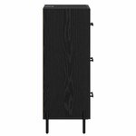 vidaXL Buffet Chêne noir 34 x 34 5 x 90 cm Bois d'ingénierie