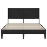 vidaXL Cadre de lit avec tête de lit Noir 140 x 190 cm Velours