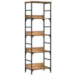 vidaXL Bibliothèque chêne artisanal 50x33x153 cm bois d'ingénierie