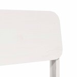 vidaXL Chaises de jardin lot de 2 blanc 60x52 5x72 cm bois massif pin