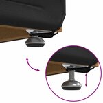 vidaXL Tabouret Noir Cuir Synthétique et Bois Composite