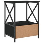 vidaXL Tables de chevet 2 Pièces noir 50x41x65 cm bois d’ingénierie