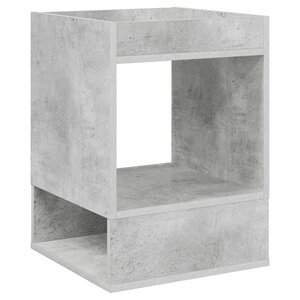 vidaXL Table d'appoint Gris béton 40 x 40 x 56 cm Bois d'ingénierie
