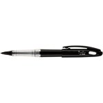 Feutre plume tradio trj94a black & white corps vernis noir encre noire pentel