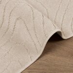 vidaXL Tapis de surface PALMERAS Beige 140 x 200 cm Polyester