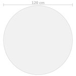 vidaXL Protecteur de table transparent Ø 120 cm 1 6 mm PVC