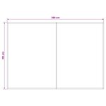 vidaXL Toile de rechange pour auvent Marron 400 x 200 cm Polyester