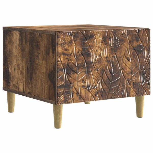 vidaXL Table basse Chêne fumé 50 x 49 x 40 cm Bois d'ingénierie