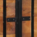 vidaXL Tête de lit 160 cm bois massif récupéré et fer