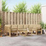 vidaXL Ensemble de canapés d'extérieur 6 pc