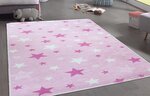 Tapis enfant Etoile 120 x 160 cm - Rose