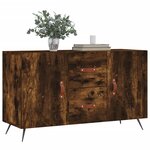 vidaXL Buffet chêne fumé 100x36x60 cm bois d'ingénierie