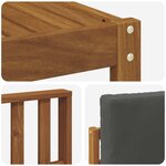 vidaXL Ensemble de canapés d'extérieur 9 pc Naturel et Anthracite