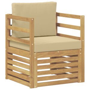 vidaXL Canapé d’extérieur Polyester Blanc
