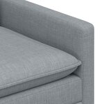 vidaXL Canapé Gris clair 76 x 81 x 87 5 cm Tissu