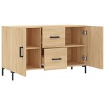 vidaXL Buffet chêne sonoma 100x36x60 cm bois d'ingénierie