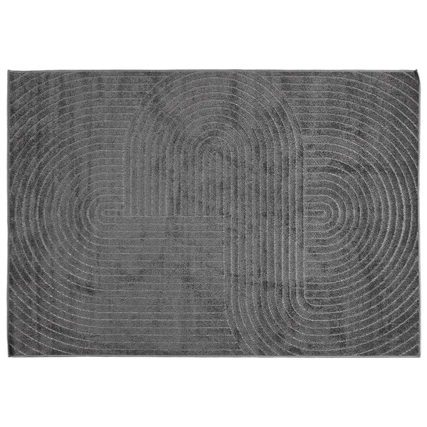 vidaXL Tapis de surface HUARTE Anthracite 230 x 160 cm Polyester