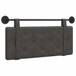 vidaXL Tête de lit suspendue Noir PU antique