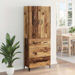 vidaXL Haut Armoire Bois Ancien 69 5 x 34 x 180 cm Bois d'ingénierie