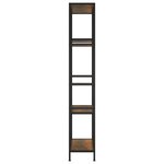 vidaXL Étagère à livres 80x30x180 cm Acier et bois d'ingénierie