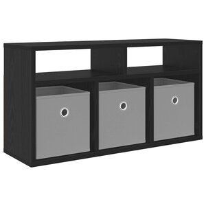 vidaXL Basboard avec tiroir Chêne noir 72 x 22 5 x 38 cm