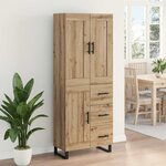 vidaXL Haut Armoire avec tiroir Chêne artisanal 69 5 x 34 x 180 cm