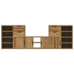 vidaXL Meubles TV 5 Pièces avec rangement ODDA bois de pin massif