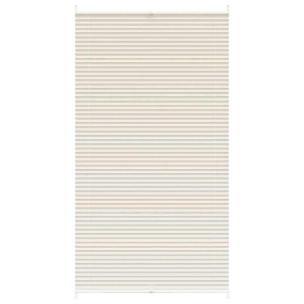 Store plissé en crème 110 x 200cm