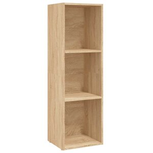 vidaXL Bibliothèque/Meuble TV chêne sonoma bois d'ingénierie