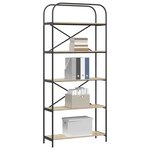 vidaXL Étagère Chêne Sonoma 80 x 30 x 183 cm Bois d'ingénierie