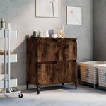 vidaXL Buffet Chêne fumé 60x35x70 cm Bois d'ingénierie