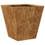 vidaXL Jardinière 30x30x30 cm acier corten