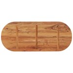 vidaXL Dessus de table 120x50x2 5 cm ovale bois massif d'acacia