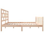 vidaXL Cadre de lit sans matelas bois massif 120x200 cm