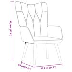 vidaXL Chaise de relaxation avec tabouret Marron Tissu