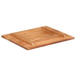 vidaXL Dessus de table bois massif d'acacia 25-27 mm 60x70 cm