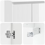 vidaXL Meuble de lavabo mural Blanc brillant 49 5 x 44 5 x 65 5 cm