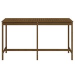 vidaXL Table de jardin marron miel 203 5x90x110 cm bois massif de pin