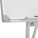 Chevalet de conférence avec trépied réglable en hauteur 60 x 90 cm magnétique effaçable incluant marqueurs aimants papiers éponge paperboard tableau magnétique blanc 01_0000171